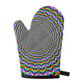 Psychedelic Web Optical Illusion Single Oven Mitt