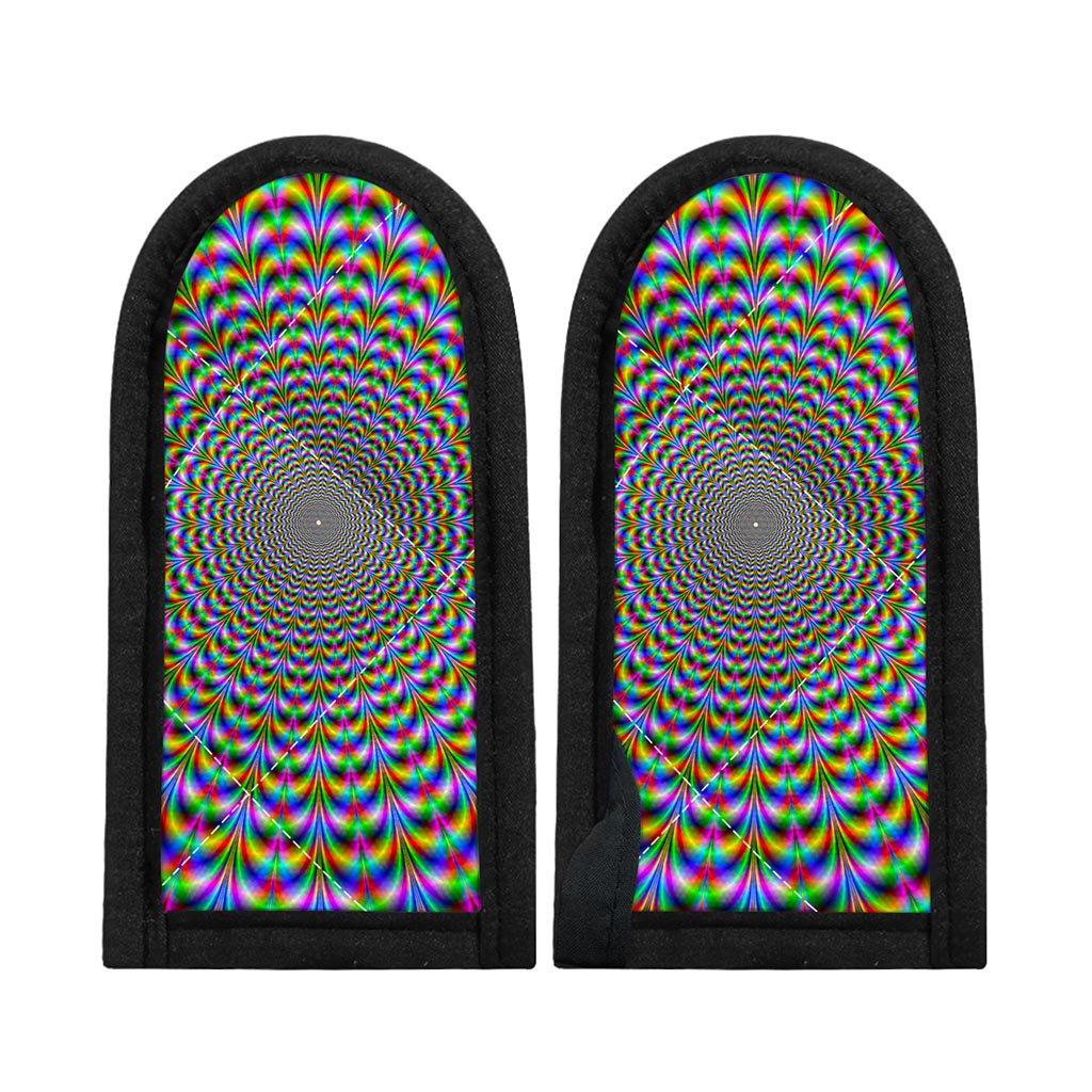 Psychedelic Web Optical Illusion Skillet Handle Cover