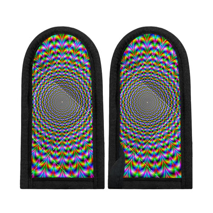 Psychedelic Web Optical Illusion Skillet Handle Cover