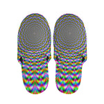 Psychedelic Web Optical Illusion Slippers