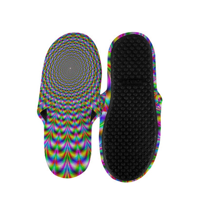 Psychedelic Web Optical Illusion Slippers