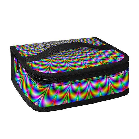 Psychedelic Web Optical Illusion Small Lunch Bag