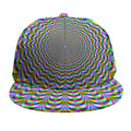 Psychedelic Web Optical Illusion Snapback Cap