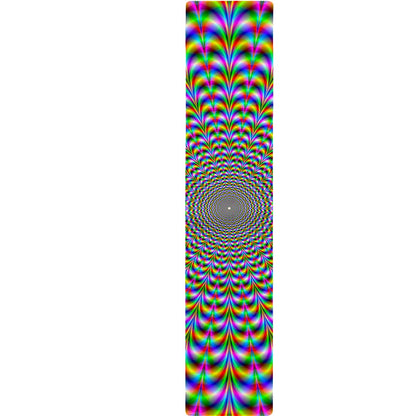 Psychedelic Web Optical Illusion Table Runner