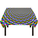 Psychedelic Web Optical Illusion Tablecloth