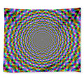 Psychedelic Web Optical Illusion Tapestry
