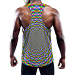 Psychedelic Web Optical Illusion Training Tank Top