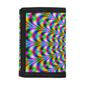 Psychedelic Web Optical Illusion Trifold Wallet