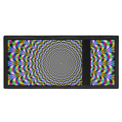 Psychedelic Web Optical Illusion Trifold Wallet