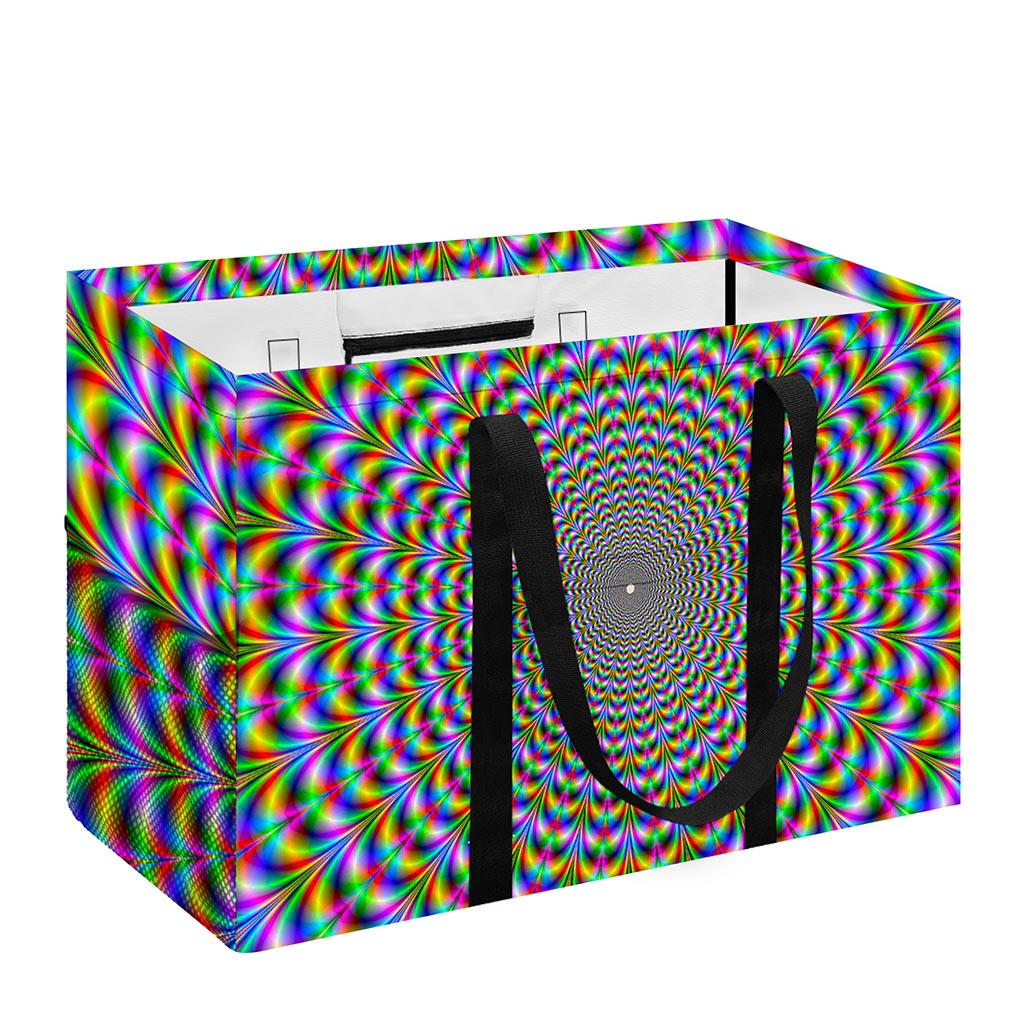 Psychedelic Web Optical Illusion Utility Tote Bag