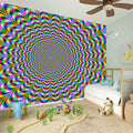 Psychedelic Web Optical Illusion Wall Sticker