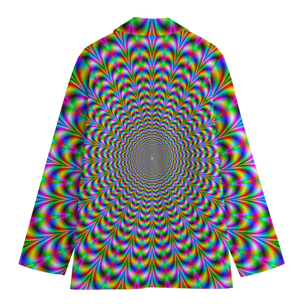 Psychedelic Web Optical Illusion Women's Blazer