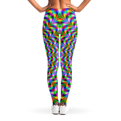 Psychedelic Web Optical Illusion Women's Leggings