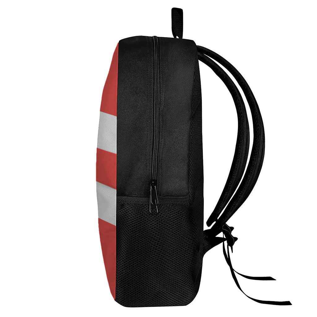 Puerto Rican Flag Print 17 Inch Backpack