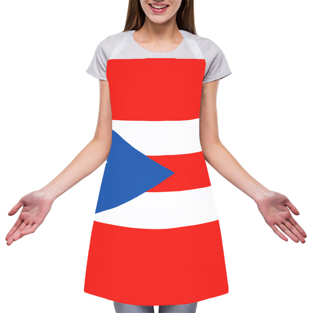 Puerto Rican Flag Print Adjustable Apron