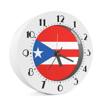 Puerto Rican Flag Print Alarm Clock