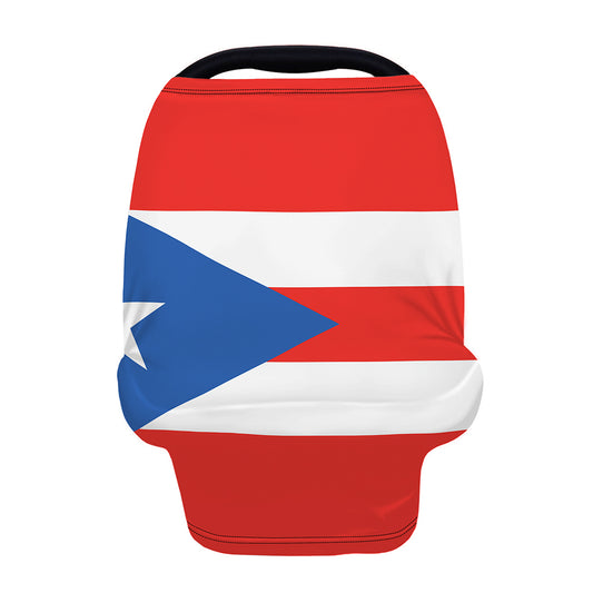 Puerto Rican Flag Print Baby Seat Cover