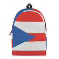 Puerto Rican Flag Print School Backpack