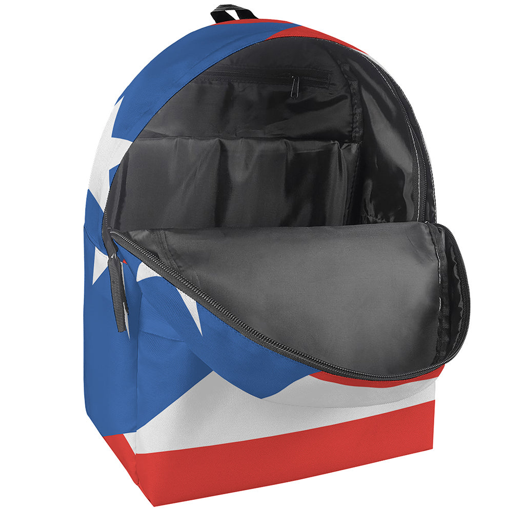 Puerto Rican Flag Print Backpack