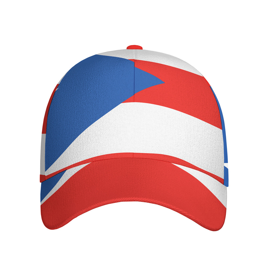 Puerto Rican Flag Print Baseball Cap