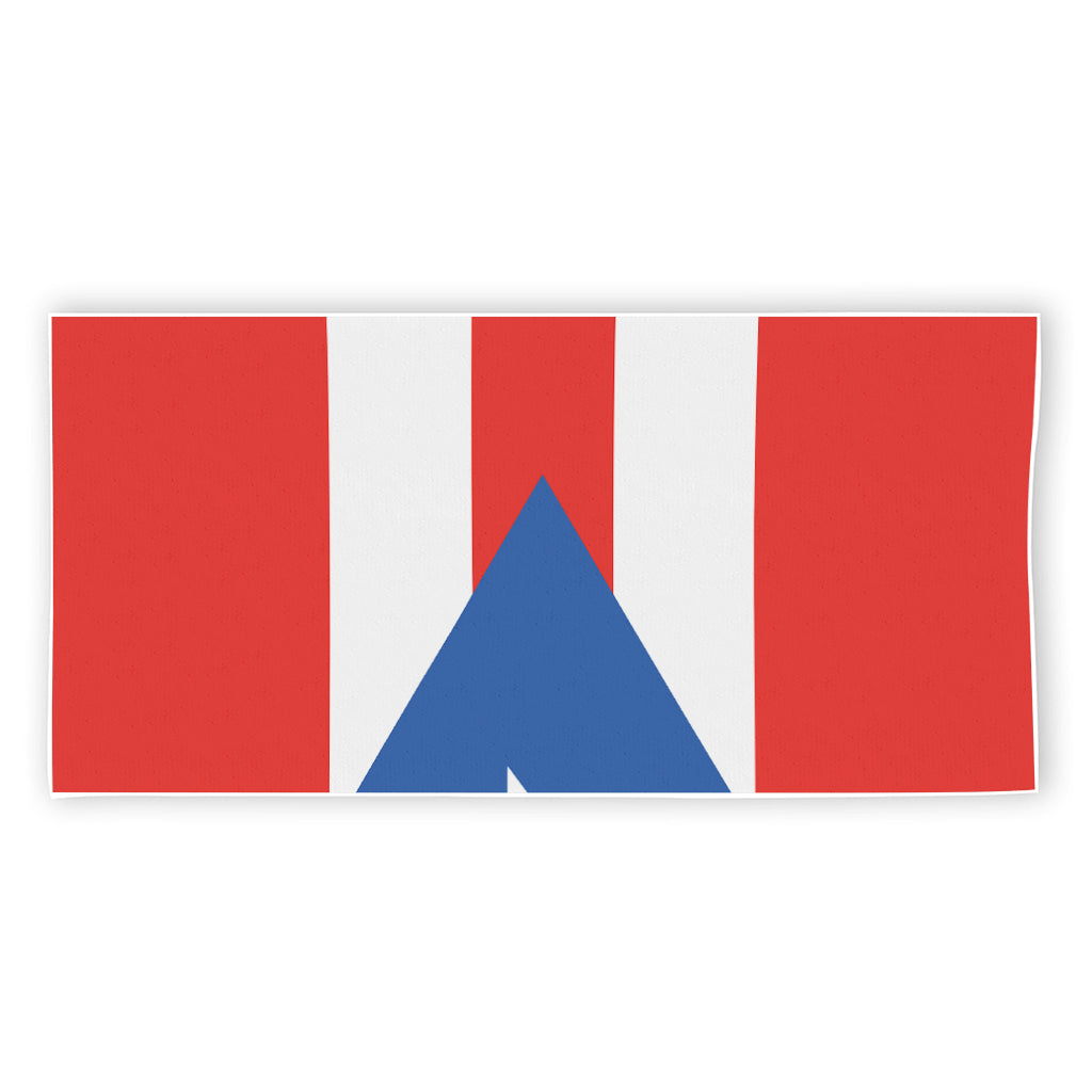 Puerto Rican Flag Print Beach Towel
