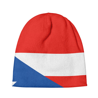 Puerto Rican Flag Print Beanie