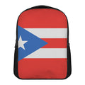 Puerto Rican Flag Print Casual Backpack