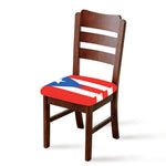 Puerto Rican Flag Print Chair Cushion Cover
