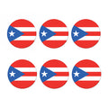 Puerto Rican Flag Print Coaster Set