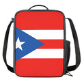 Puerto Rican Flag Print Crossbody Lunch Bag