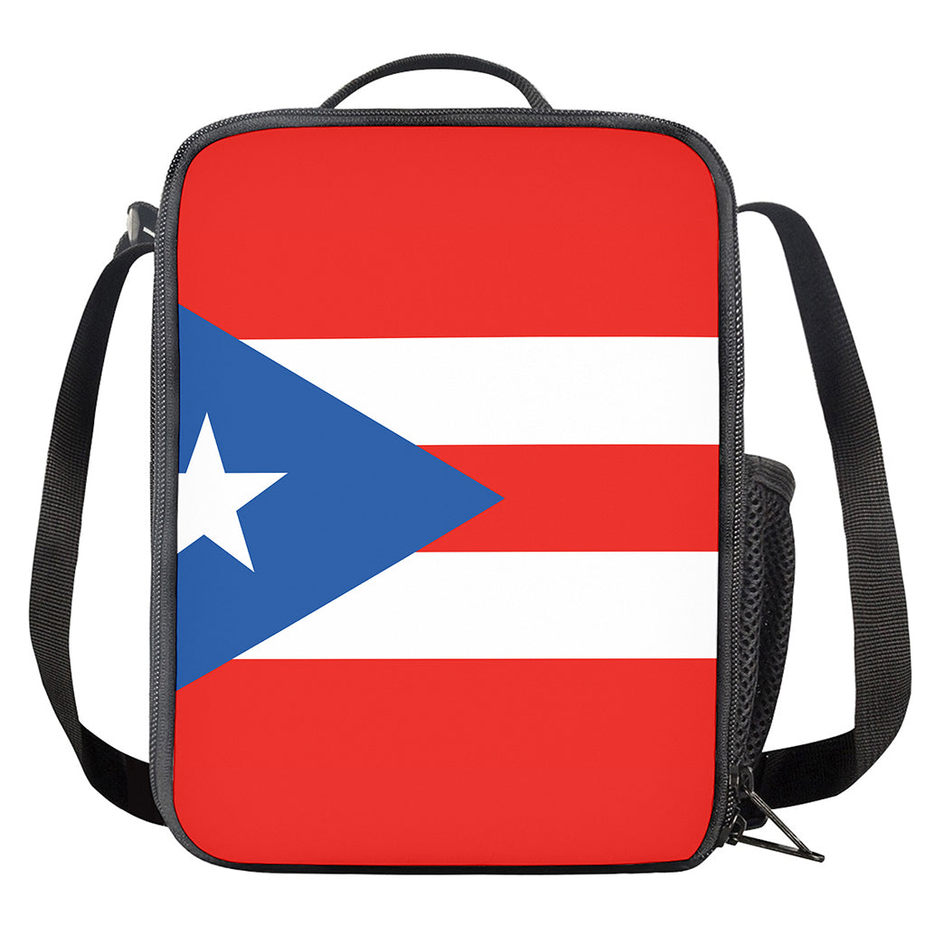Puerto Rican Flag Print Crossbody Lunch Bag