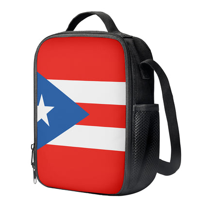Puerto Rican Flag Print Crossbody Lunch Bag