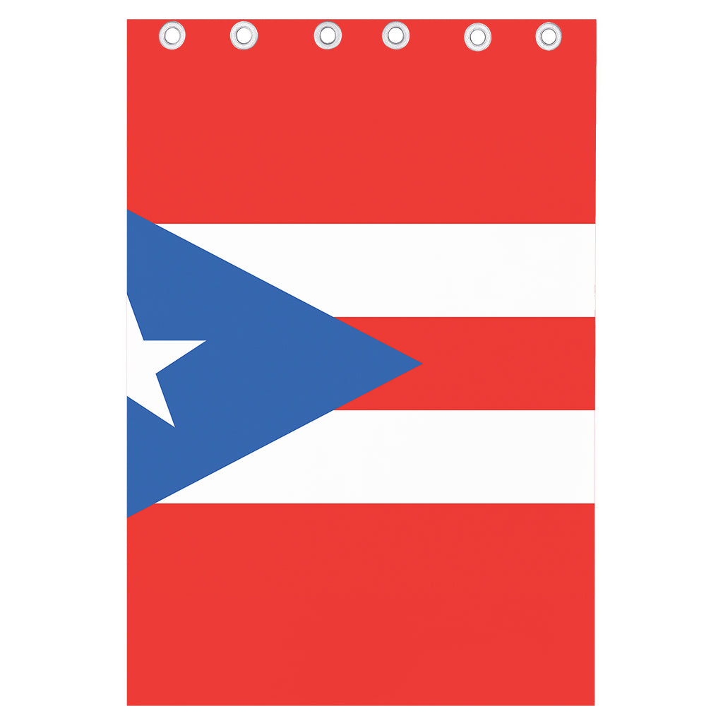 Puerto Rican Flag Print Curtain