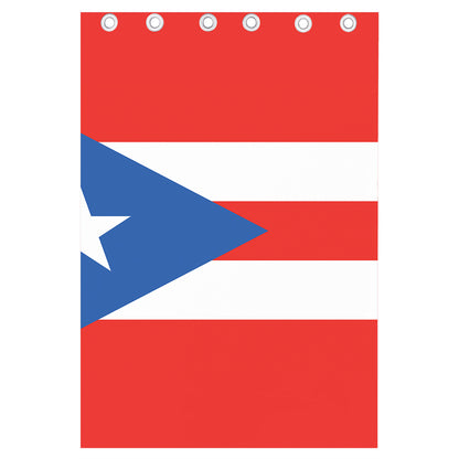 Puerto Rican Flag Print Curtain