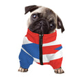 Puerto Rican Flag Print Dog Zip Up Jacket