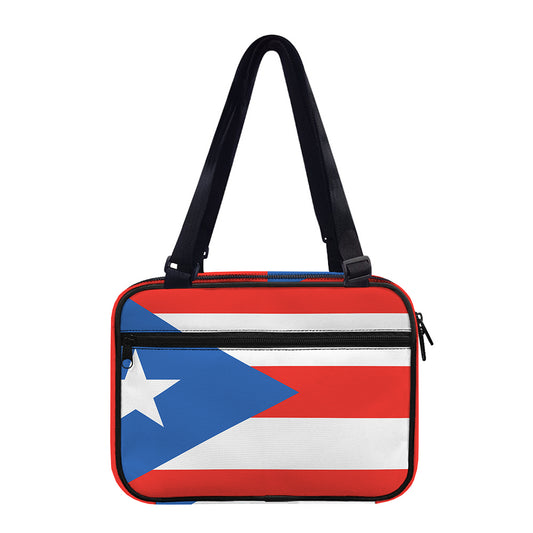 Puerto Rican Flag Print Double Strap Bible Bag