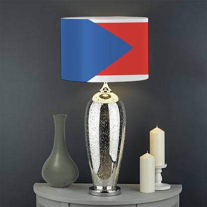 Puerto Rican Flag Print Drum Lamp Shade