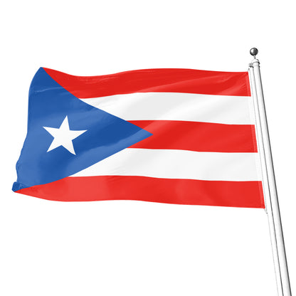 Puerto Rican Flag Print Flag