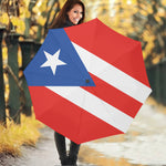 Puerto Rican Flag Print Foldable Umbrella