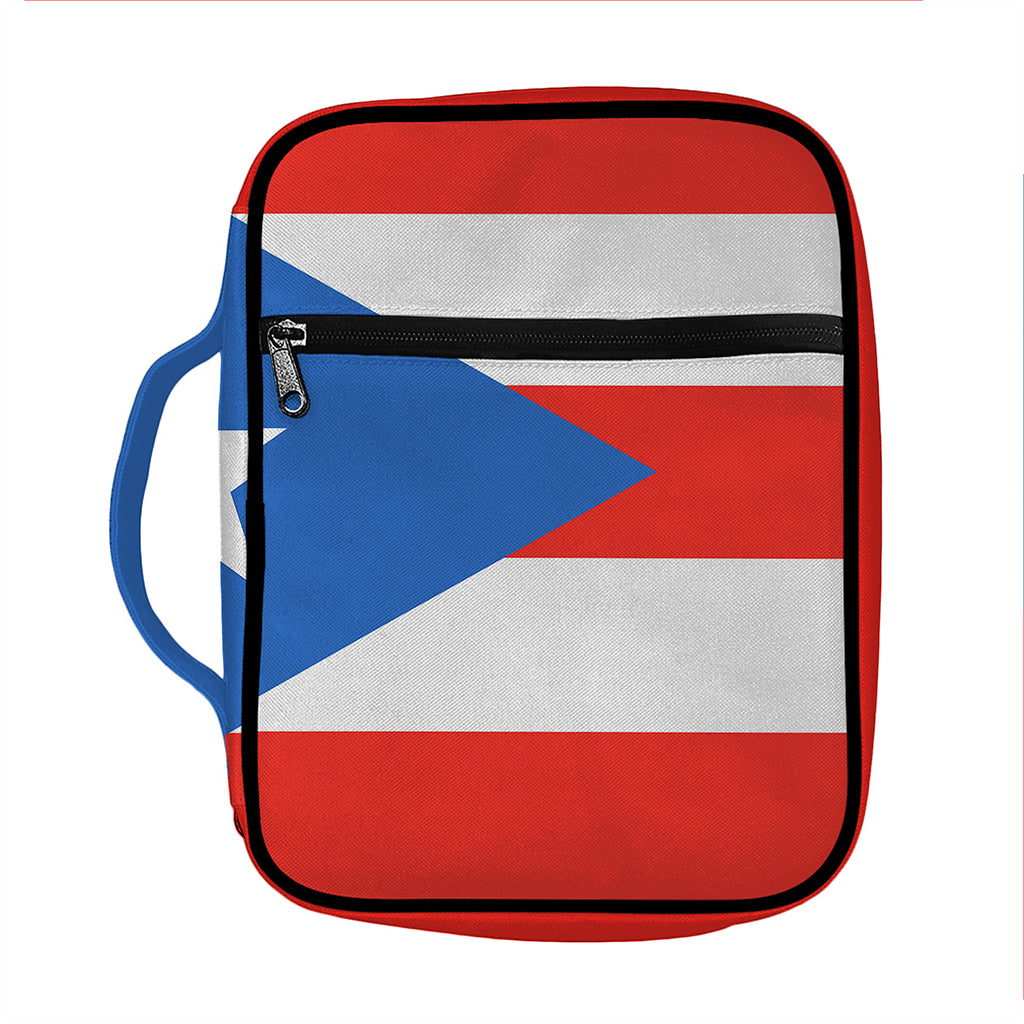 Puerto Rican Flag Print Front Pocket Bible Bag