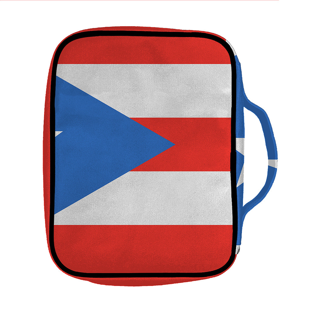 Puerto Rican Flag Print Front Pocket Bible Bag
