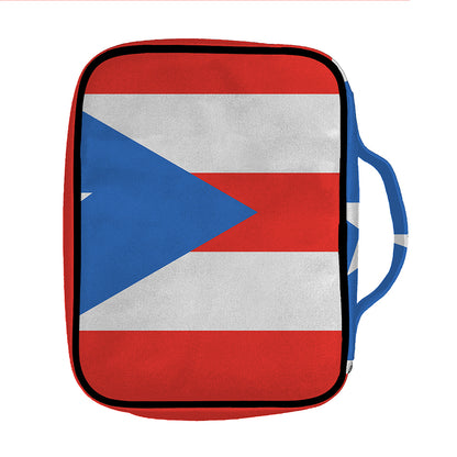 Puerto Rican Flag Print Front Pocket Bible Bag