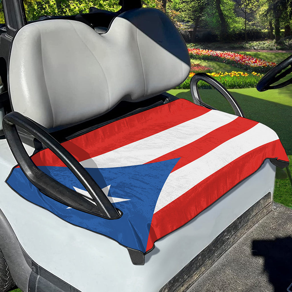 Puerto Rican Flag Print Golf Cart Seat Cover