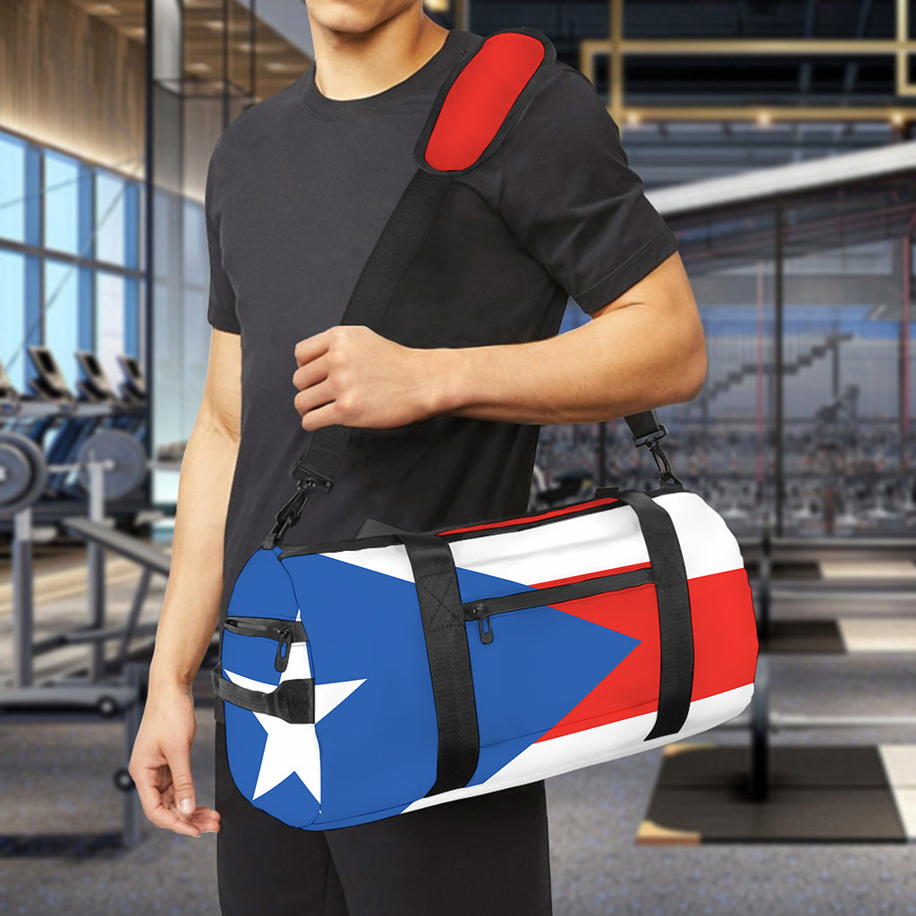 Puerto Rican Flag Print Gym Bag