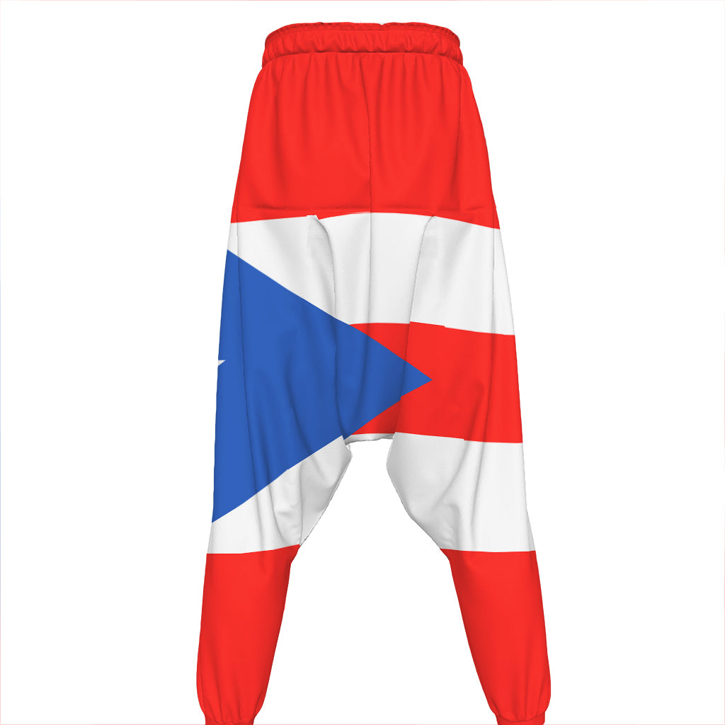Puerto Rican Flag Print Hammer Pants