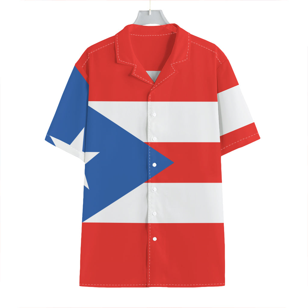 Puerto Rican Flag Print Hawaiian Shirt