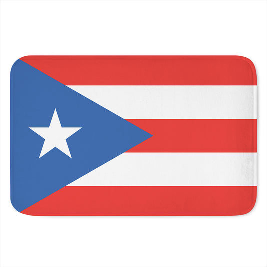Puerto Rican Flag Print Indoor Door Mat