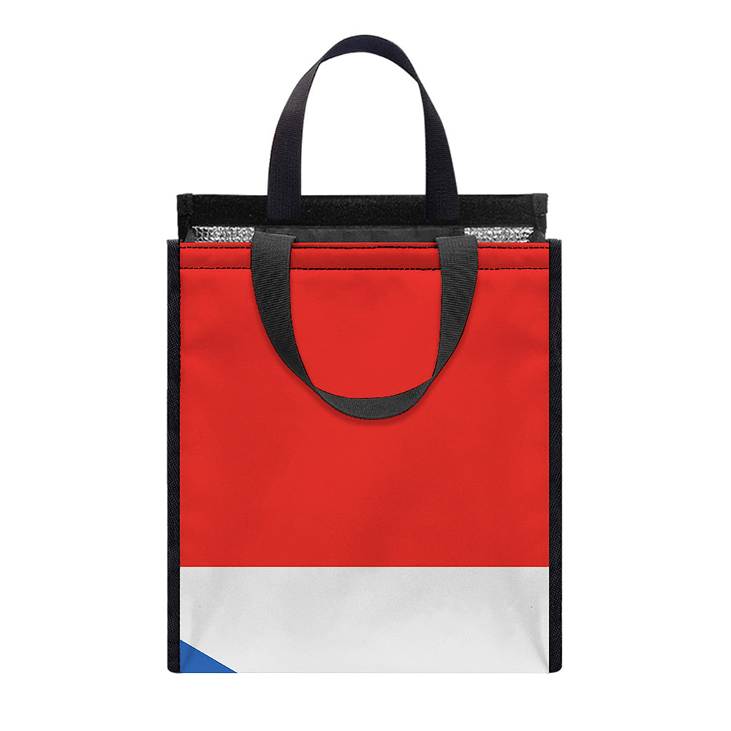 Puerto Rican Flag Print Insulated Lunch Tote