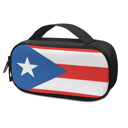 Puerto Rican Flag Print Insulin Cooler Travel Case