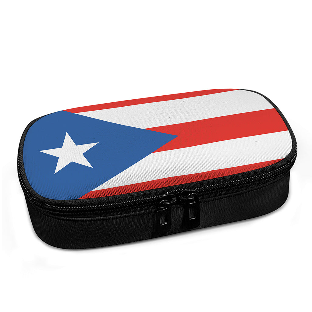 Puerto Rican Flag Print Insulin Cooler Travel Case